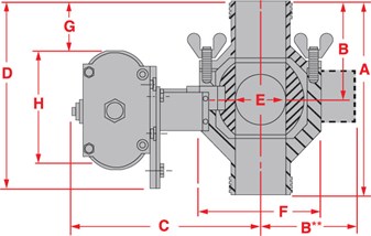 3A Sanitary Actuated Ball Valves Three-Way In-Line