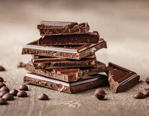 Chocolate pieces close up Chocolate pieces close up